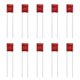 Unique Bargains - 20pcs 0.4uF 100V CBB21/CBB22 Metallized Polypropylene Film Capacitor Kit for Electronics - Red