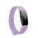 Front. StrapsCo - Rubber Pin-and-Tuck Strap Silicone Watch Band For Fitbit Inspire & Inspire HR (Short-Medium) - Light Purple.