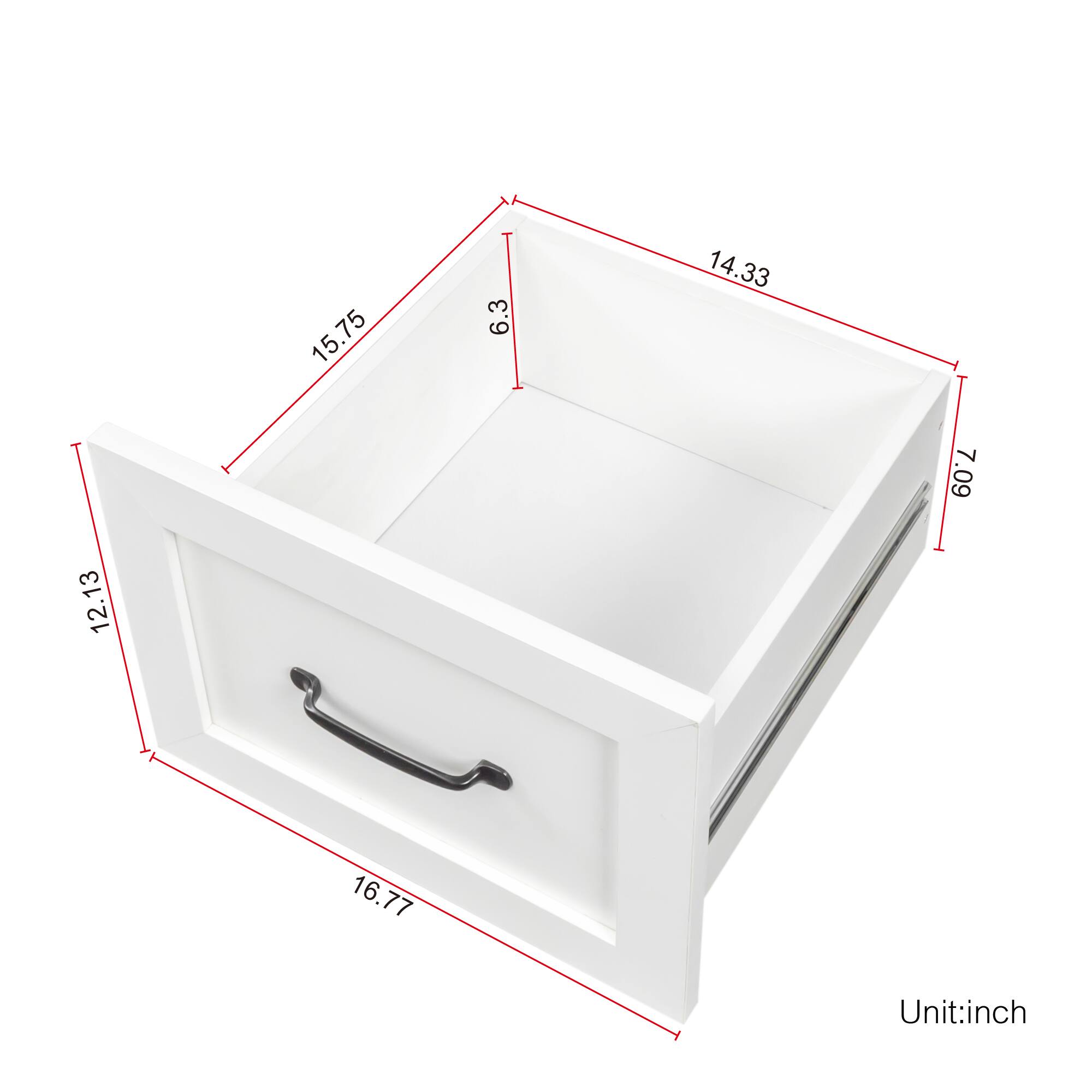 15.75  
6.3  
14.33  
7.09  
12.13  
16.77  

Unit: inch