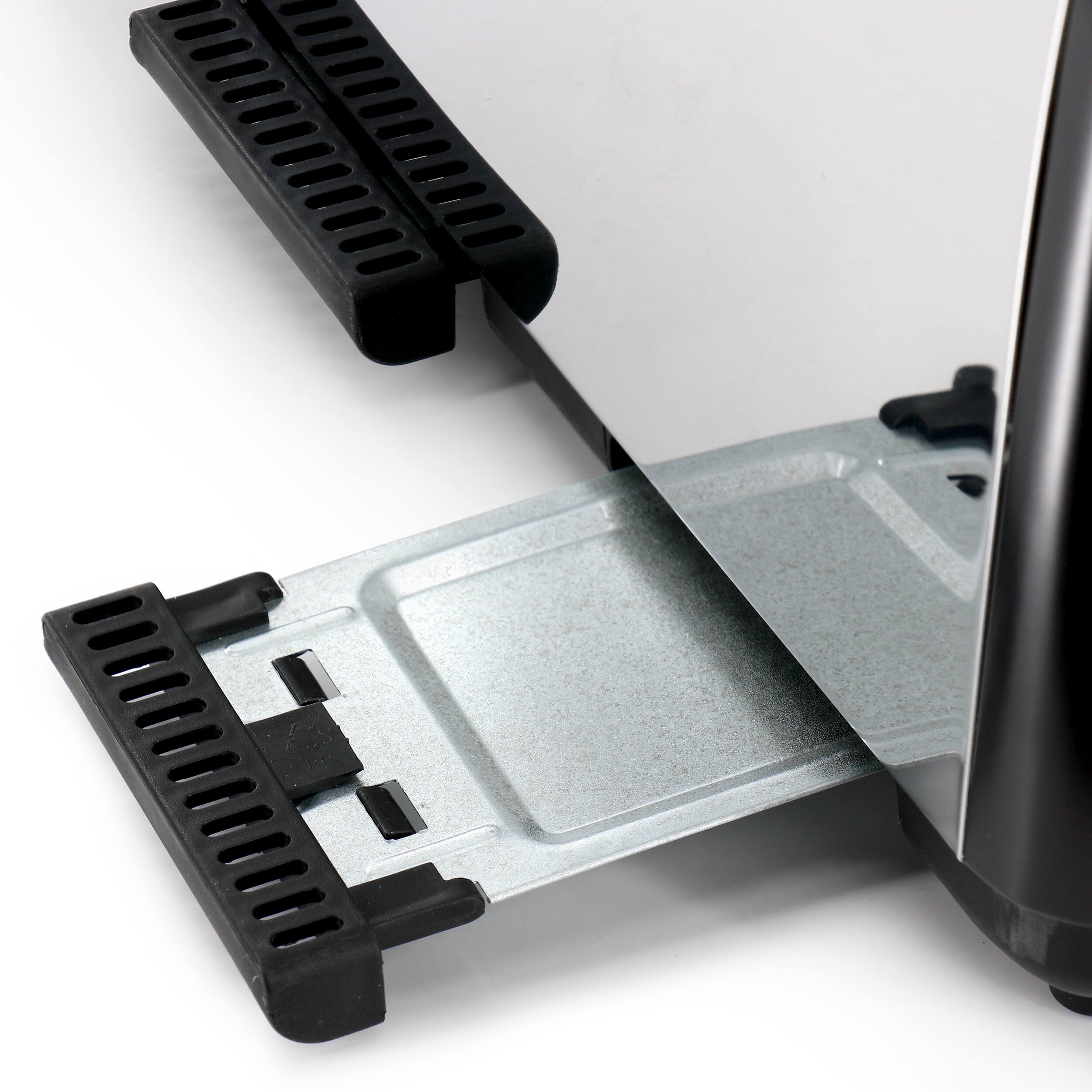 Back. Redmond - Redmond 4-Slice Wide Slot 1400W Stainless Steel Toaster in Black - Black.