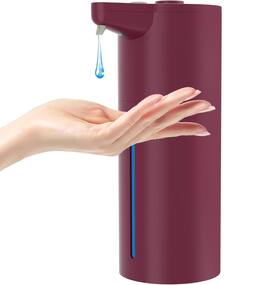 FINEAK - Touchless Automatic Soap Dispenser Adjustable Volume Toddler-Friendly Red - Matte Red