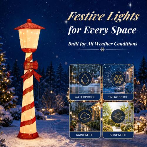 Festive Lights for Every Space  
Built for All Weather Conditions  

WATERPROOF  
SNOWPROOF  
RAINPROOF  
SUNPROOF