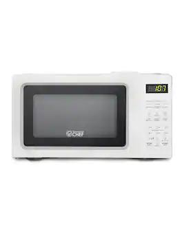 Commercial Chef - Countertop Microwave Oven 0.7 Cu. Ft.700W - White