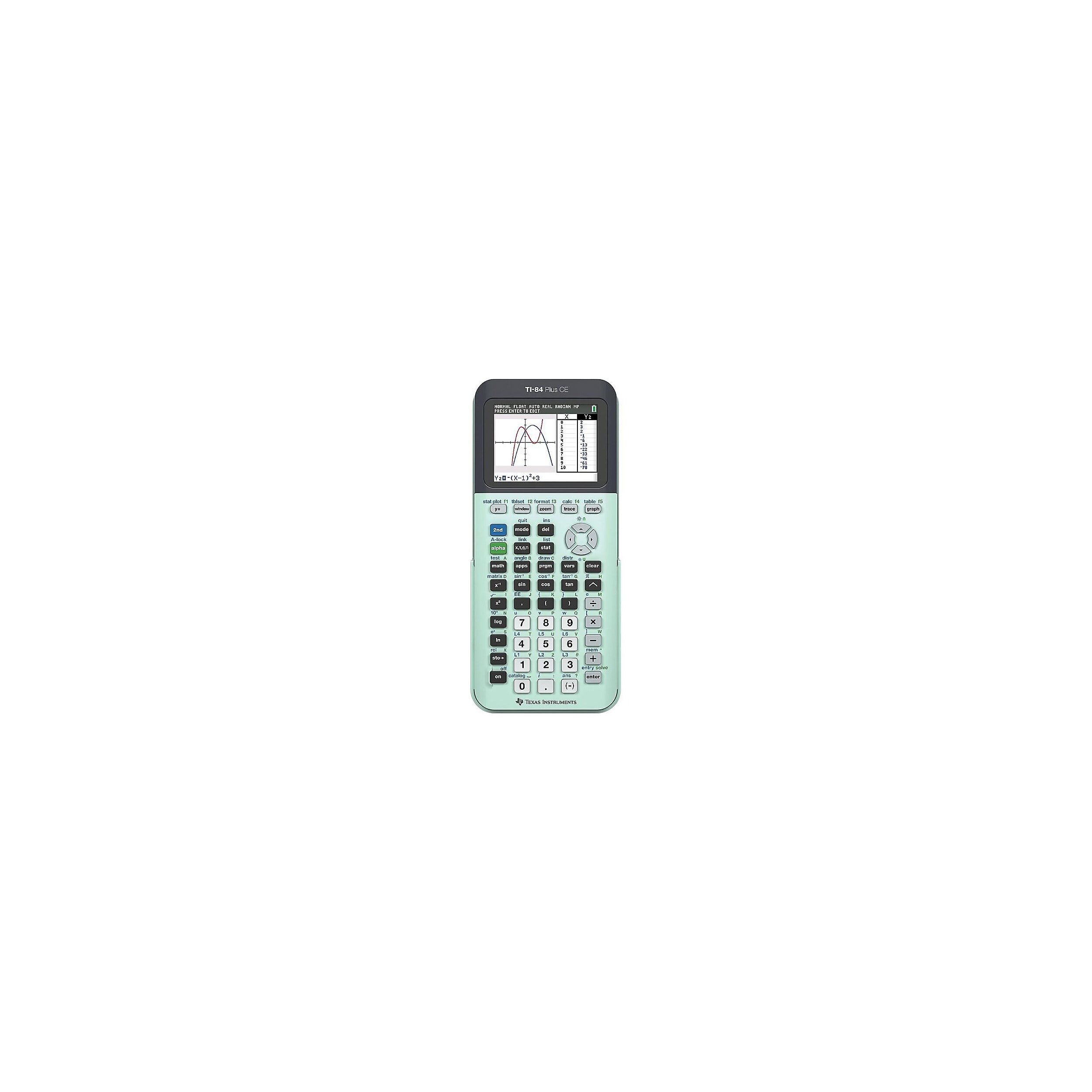 Texas Instruments - TI-84 Plus CE Graphing Calculator, (TI-84+CE MINT) - Measure Mint