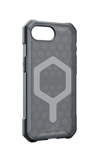 Angle. UAG - UAG Translucent Essential Armor with MagSafe - iPhone 16e GRAY - GRAY.