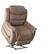 Front. Bestier - 41" Large Microfiber Power Lift Recliner with 8-Point Vibration Heating Massage Assistance Recliner Dual Motor - Brown.