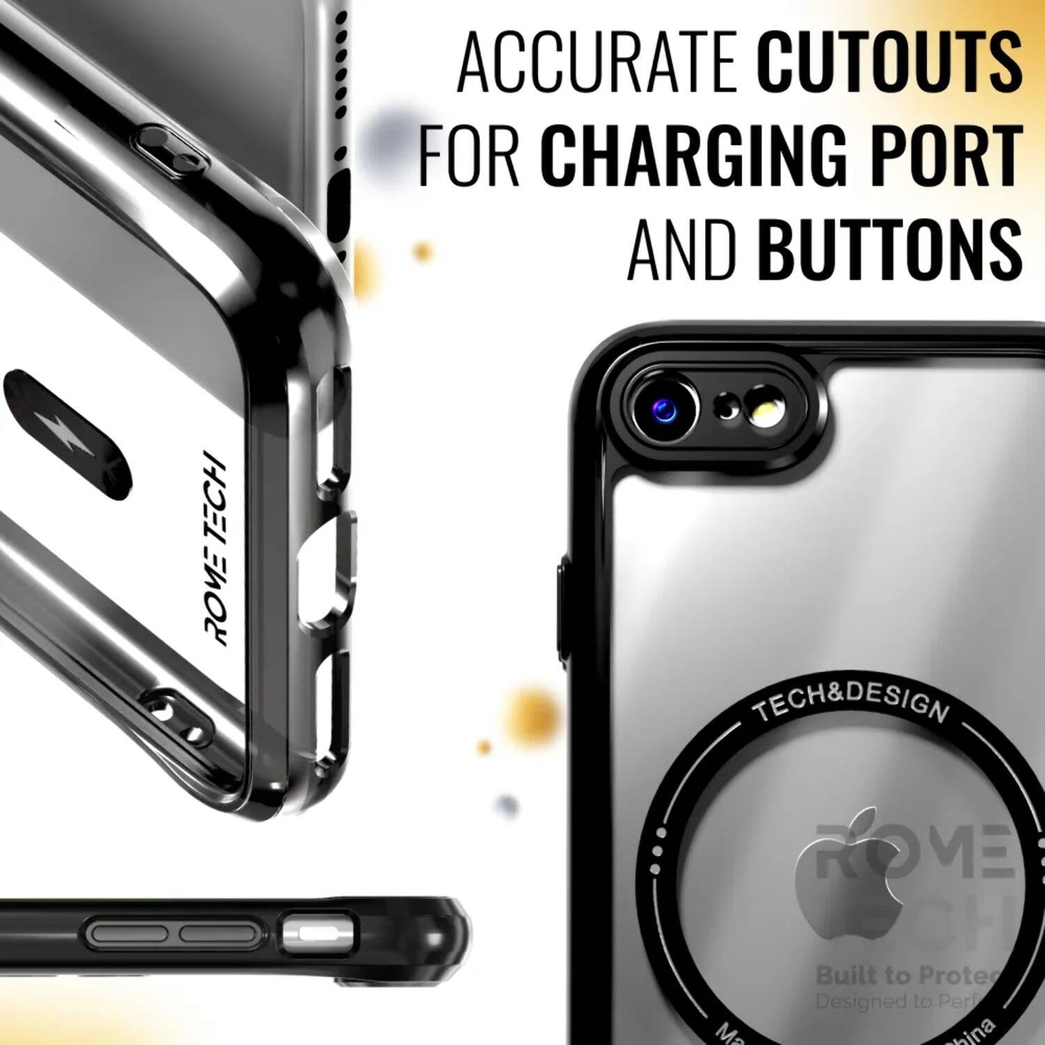 ACCURATE CUTOUTS FOR CHARGING PORT AND BUTTONS  
TECH ROVE  
TECH & DESIGN ROVE  

Built to Protect  
Designed to Perform