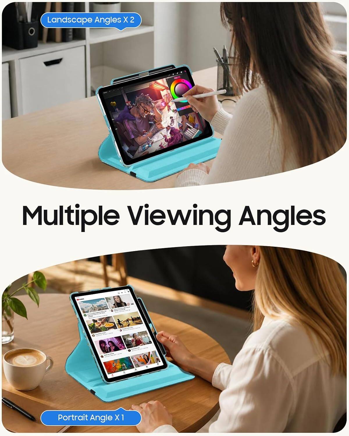 Landscape Angles X2  
Multiple Viewing Angles  
Portrait Angle X1