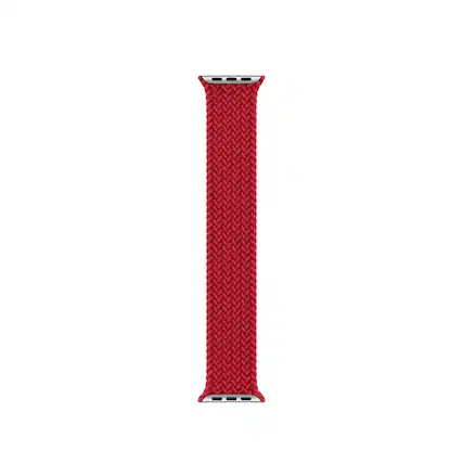 Front. Apple - Watch Braided Solo Loop 40mm - Size 7 - Red.