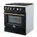 Angle. Forno Appliances - Marco 4.32 Cu. Ft. Freestanding Gas Convection Range with Dual Ring Burner - Black.