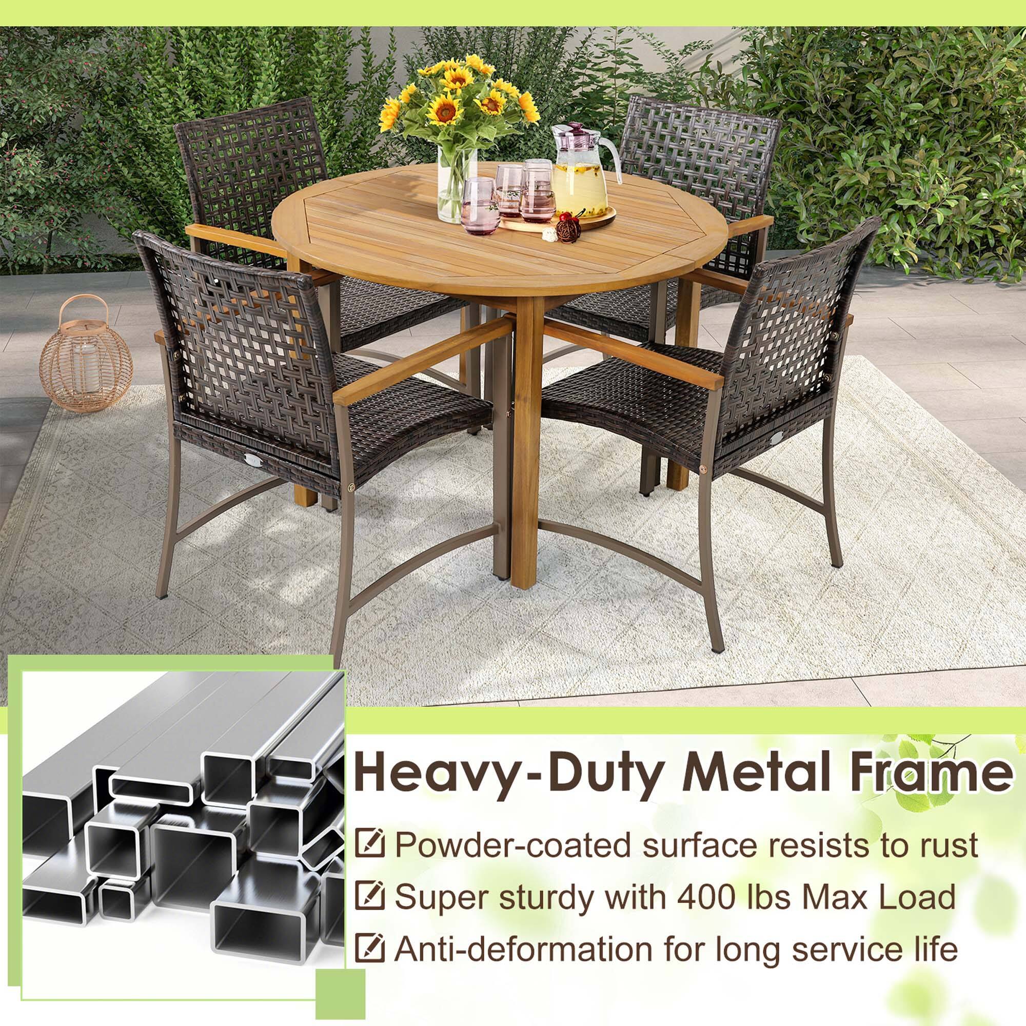 Heavy-Duty Metal Frame  
Powder-coated surface resists to rust  
Super sturdy with 400 lbs Max Load  
Anti-deformation for long service life