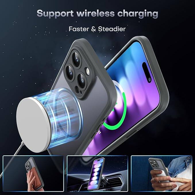 Support wireless charging  
Faster & Steadier