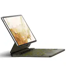 Front. Dexnor - Keyboard Case for Samsung Galaxy Tab S10+ Plus/S9+ Plus/S9 FE+ Plus/S8+ Plus/S7+ Plus/S7 FE with Magnetic Stand - Brown.