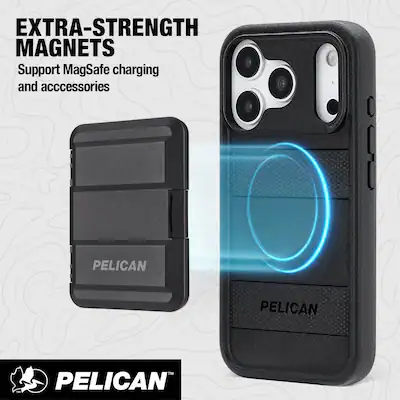 Pelican - Protector Case with MagSafe for Apple iPhone 17 Pro - Black Pelican - Protector Case with MagSafe for Apple iPhone 17 Pro - Black