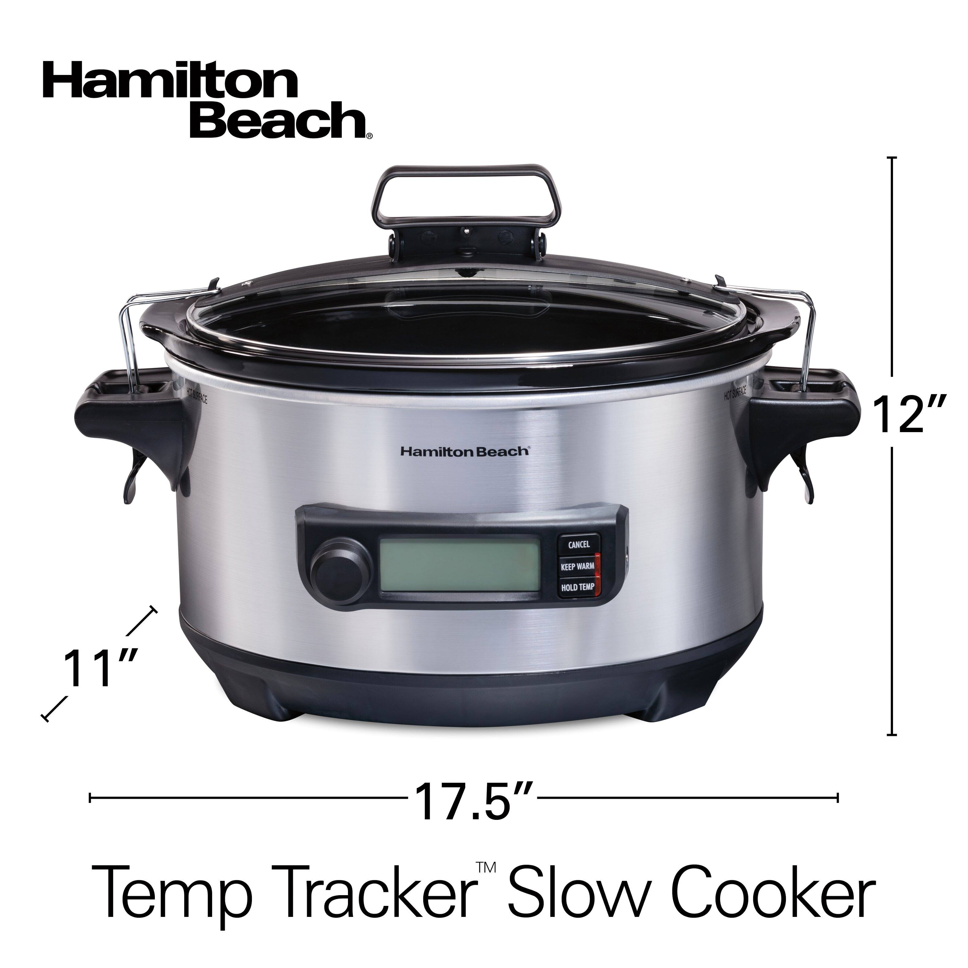 Hamilton Beach  
Temp Tracker™ Slow Cooker  
12"  
11"  
17.5"