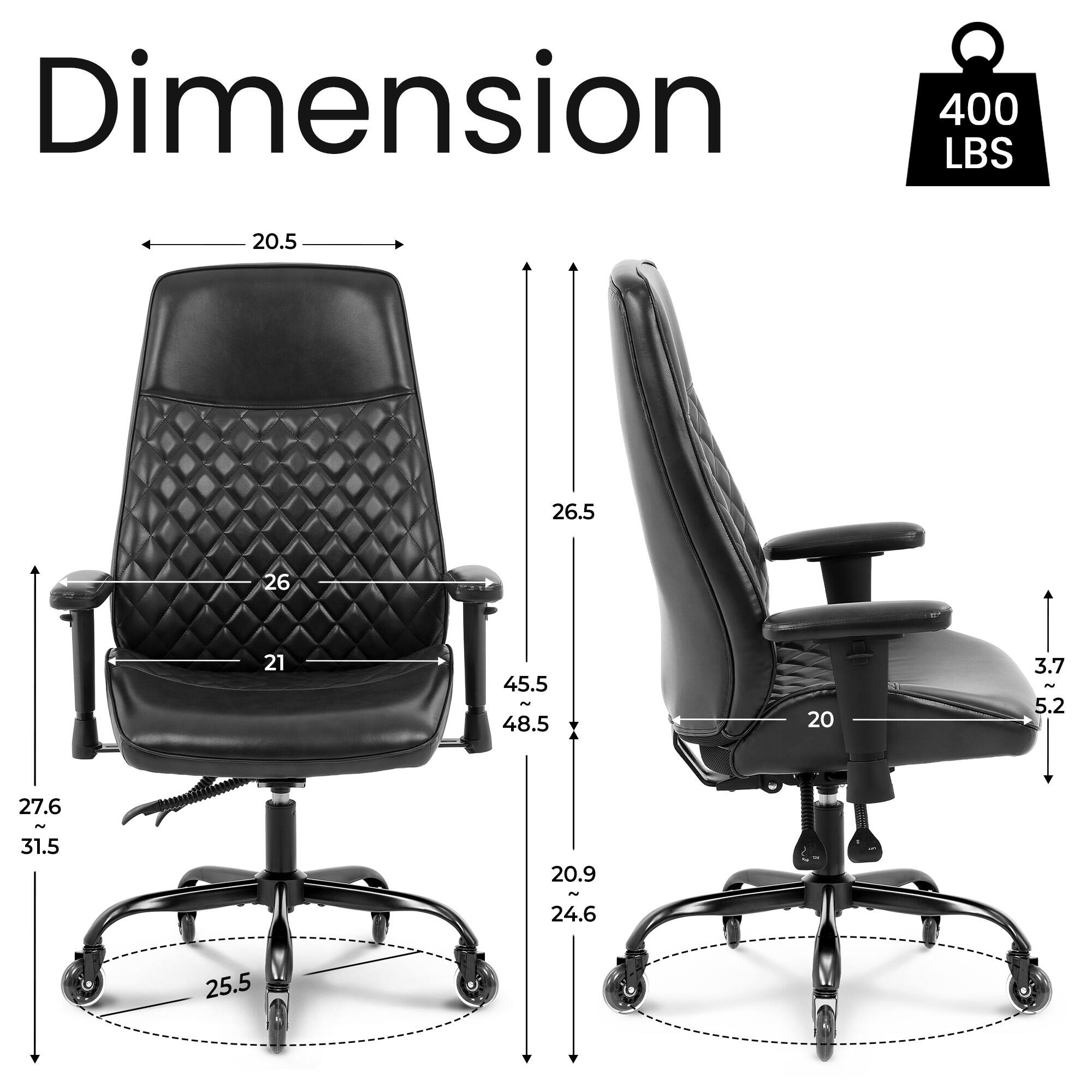 Dimension  
400 LBS  

20.5  
26.5  
26  
21  
45.5 N 48.5  
20  
3.7 ~ 5.2  
27.6 ~ 31.5  
20.9 ~ 24.6  
25.5
