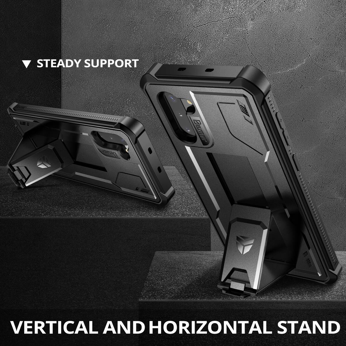 STEADY SUPPORT  
VERTICAL AND HORIZONTAL STAND