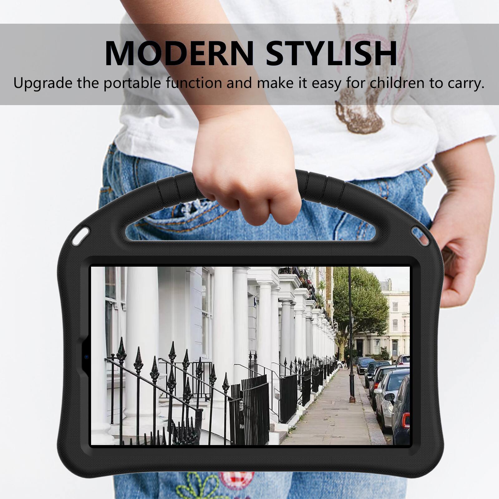 MODERN STYLISH  
Upgrade the portable function and make it easy for children to carry.