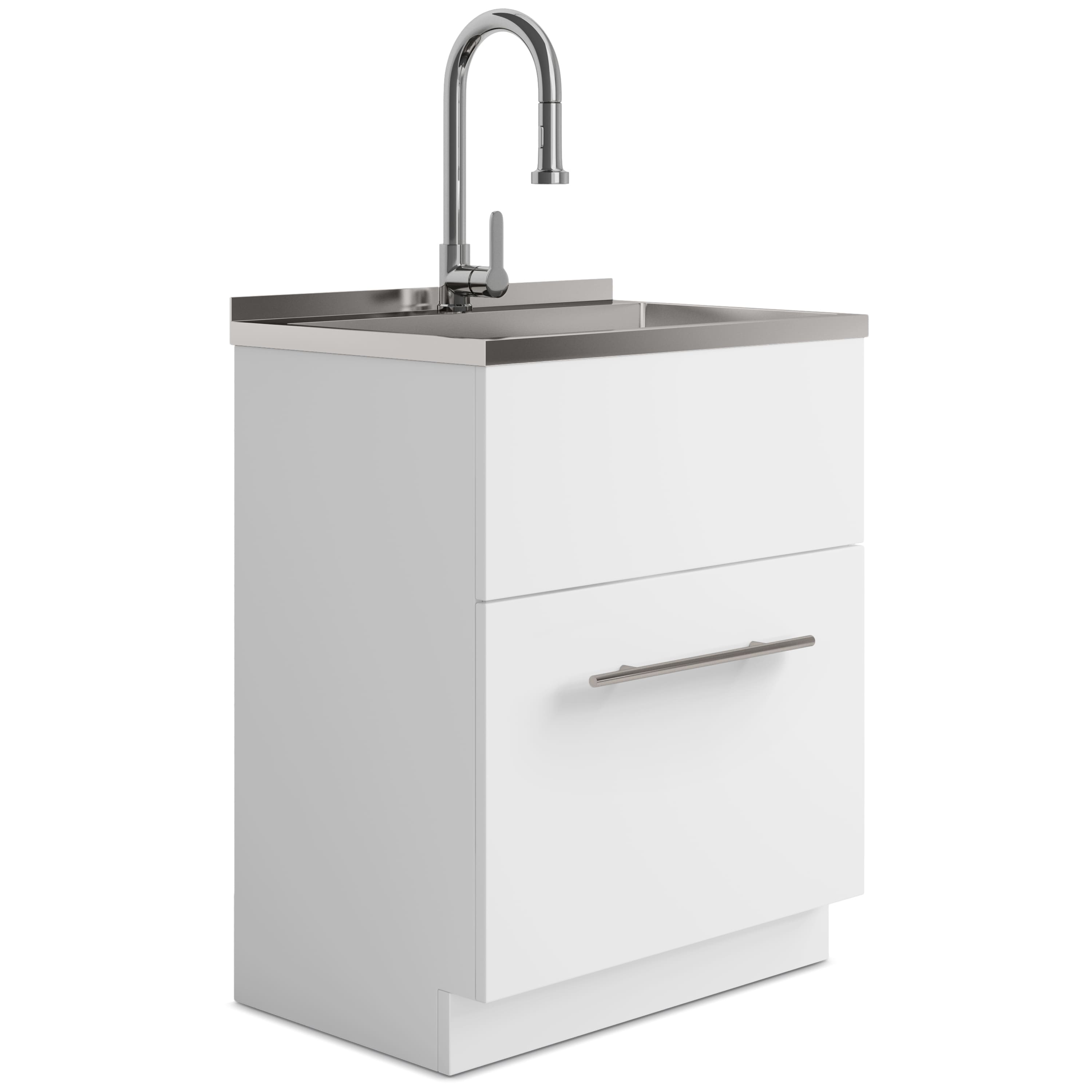 Metro All in One 28 inch Utility Sink & Cabinet AXCLDYMET28