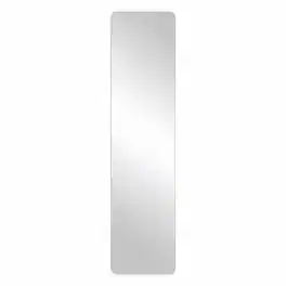 RYHNUYNE - 60x15 Inch Full Body Mirror, Frameless Rounded Corners, Aluminum Frame, Wall Mounted for Bedroom and Living Room - Silver