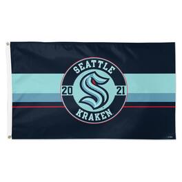 WinCraft - Seattle Kraken 3' x 5' Applique Flag - Multicolor
