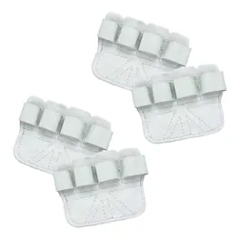 Unique Bargains - Anti-Slip Workout Grip Pads, Lifting Grips Pads Weight Gloves for Men Women, 4pcs Cowhide - For Gym - White