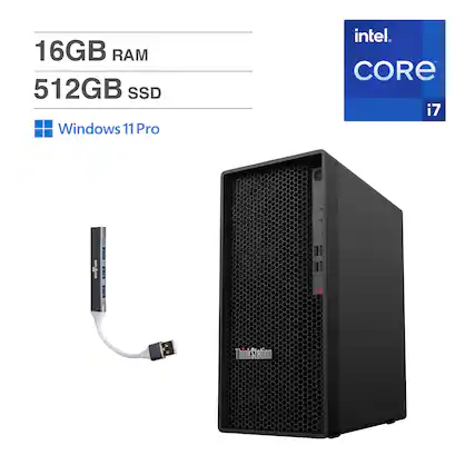 16GB RAM
512GB SSD
Windows 11 Pro
Intel Core i7
ThinkStation
