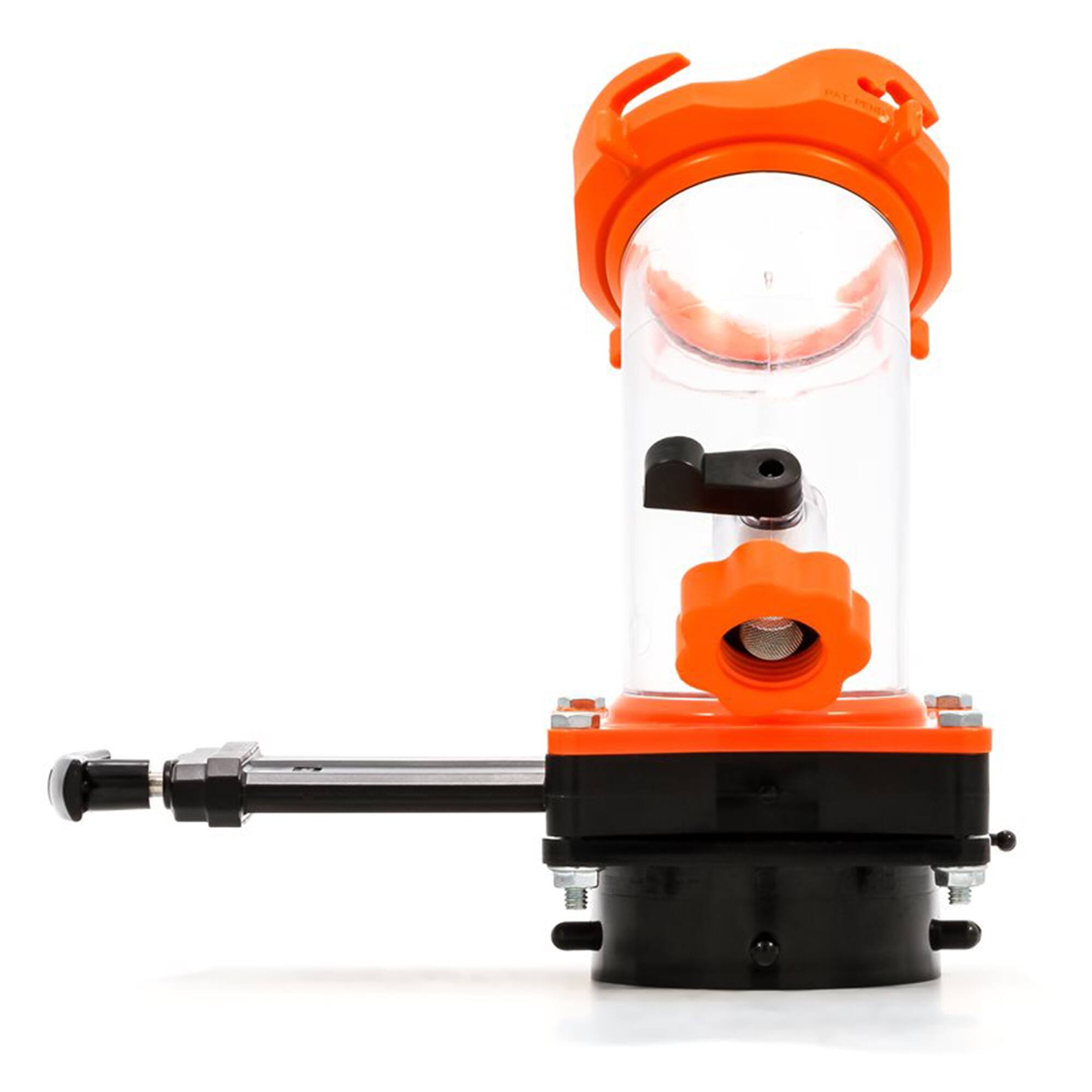 Alt View 4. Camco - Camco Rhino Blaster Pro Clear Elbow RV Trailer Holding Tank Rinser w/Gate Valve - Black.