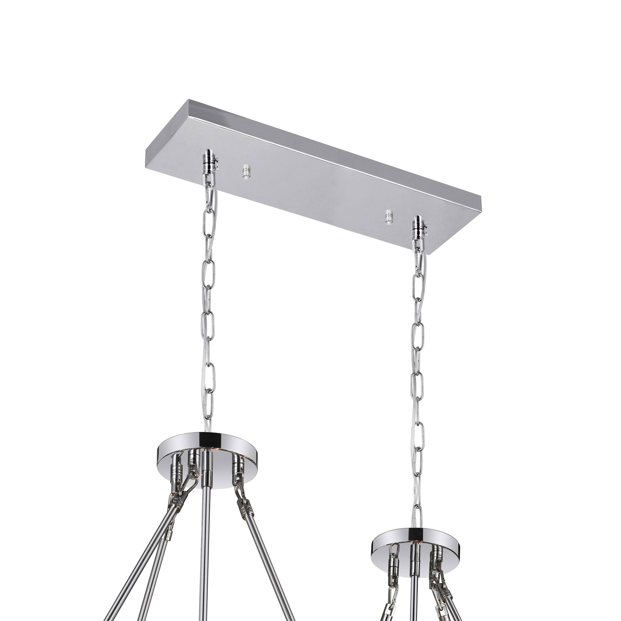 Alt View 1. CWI Lighting - Shalia 16 Light Island Chandelier With Chrome Finish - Chrome.