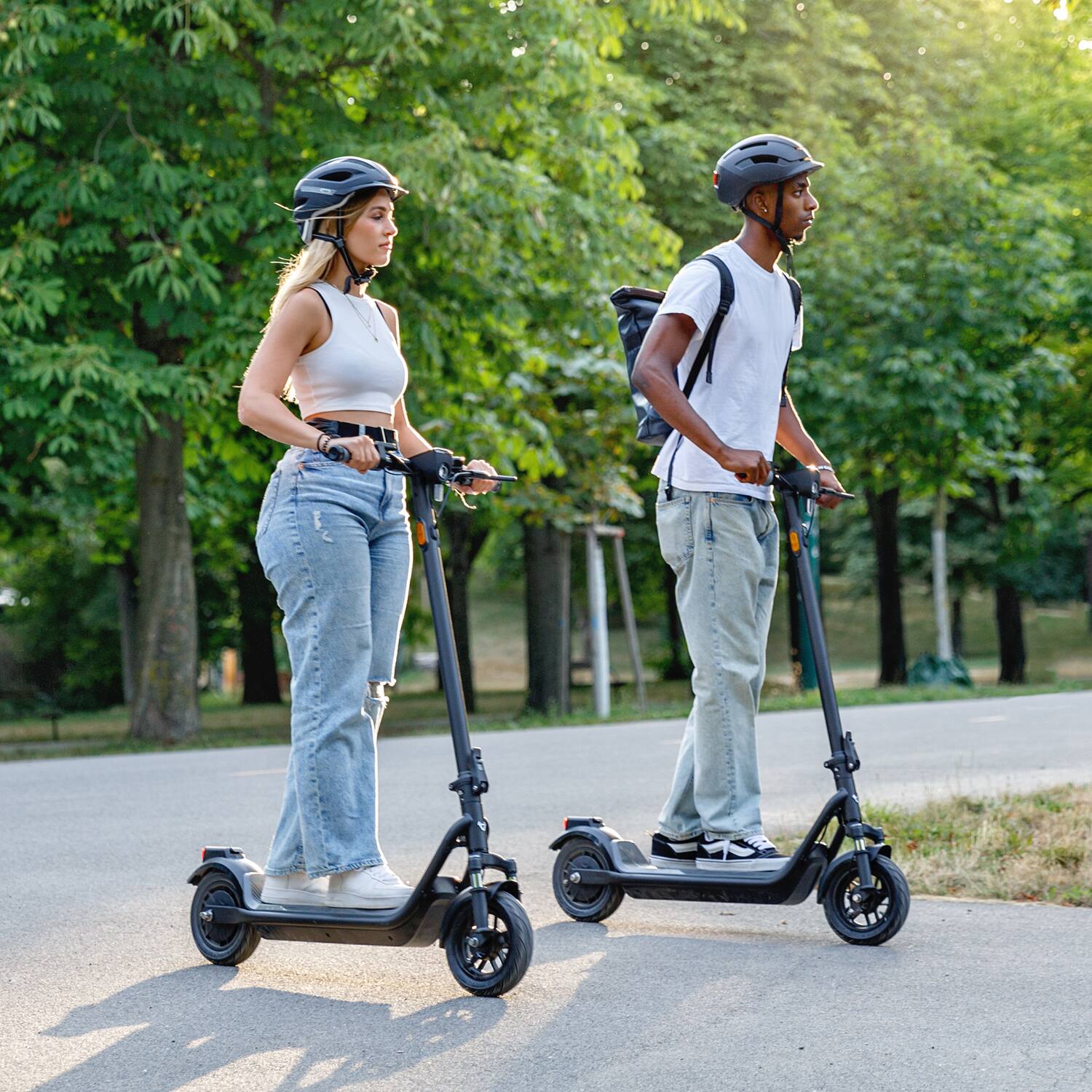 Alt View 10. NIU - KQi 100P Foldable Electric Kick Scooter w/ 22 mi Max Range & 18 mph Max Speed - Gray.