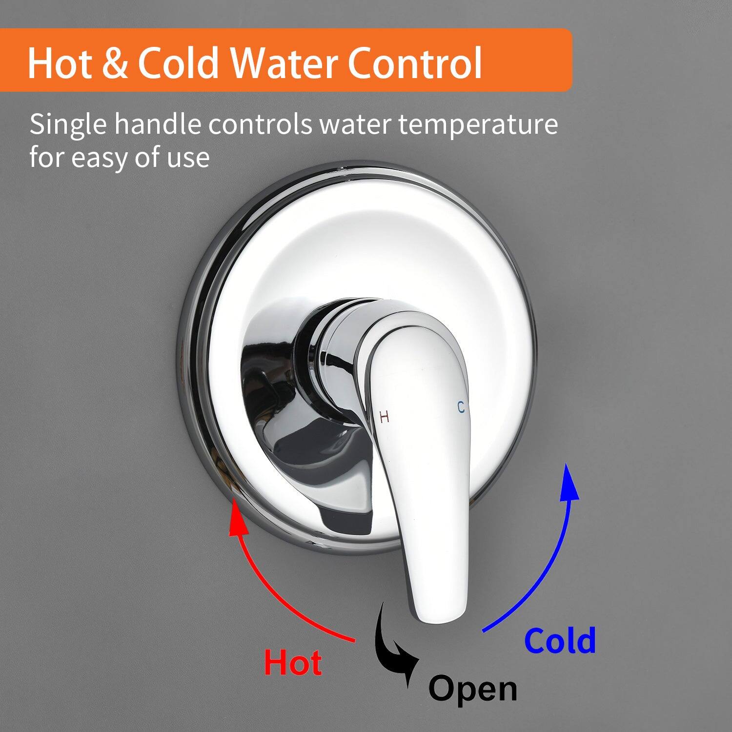Hot & Cold Water Control

Single handle controls water temperature for easy of use

Hot
Cold
Open