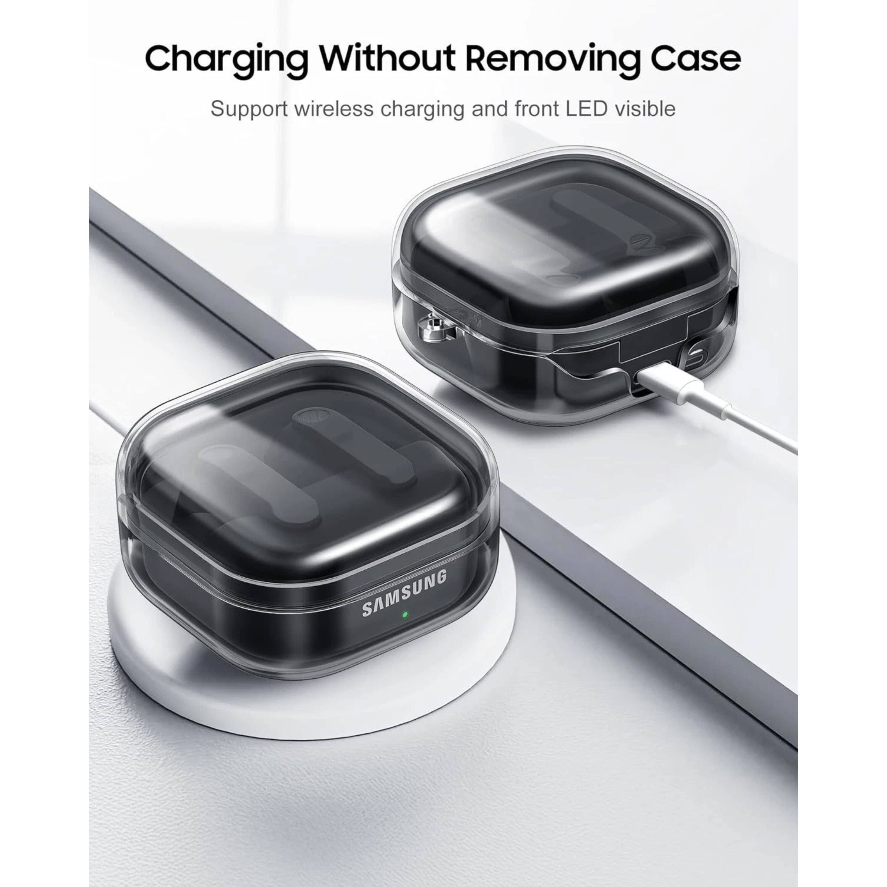 Charging Without Removing Case  
Support wireless charging and front LED visible  
SAMSUNG