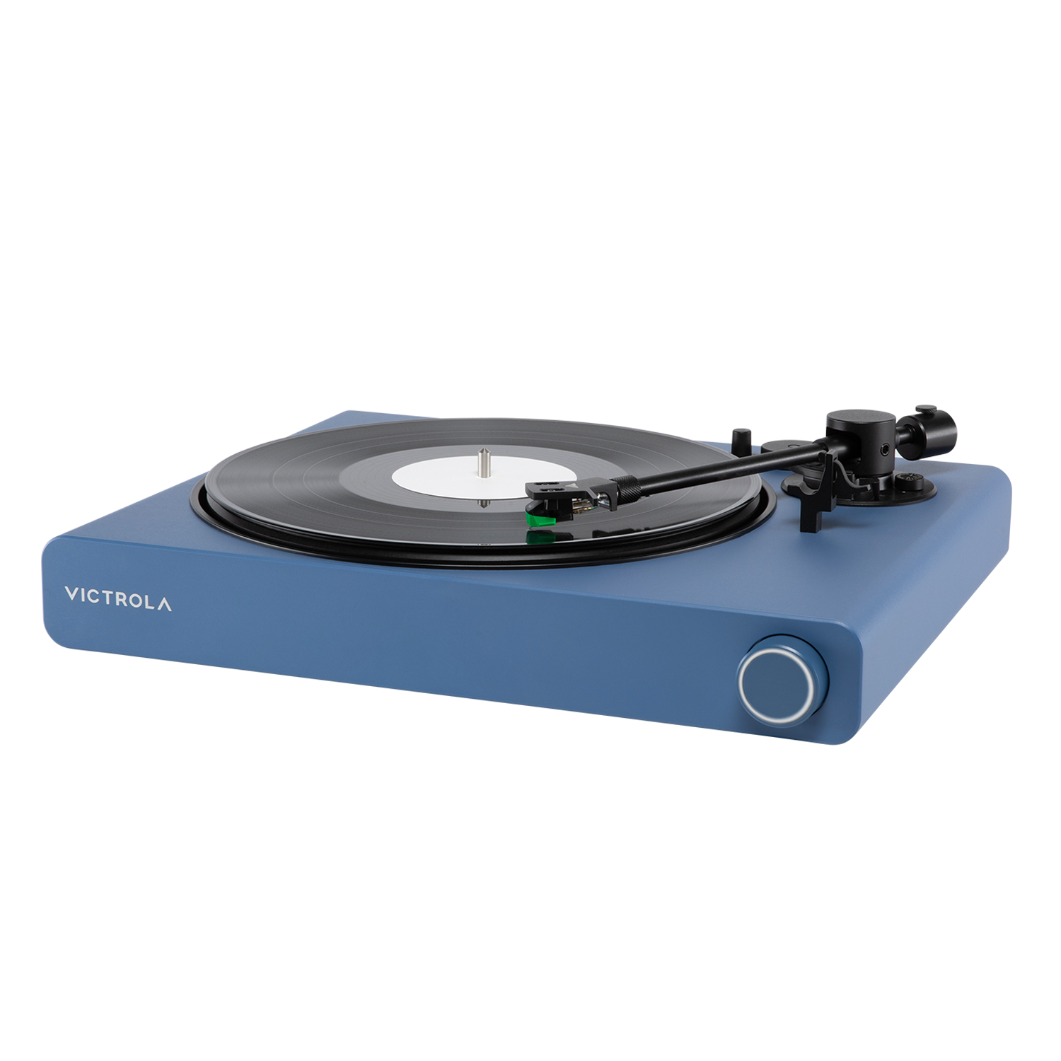 Alt View 2. Victrola - Victrola Stream Onyx – Wi-Fi and Bluetooth Turntable (Works with Sonos) - Blue.