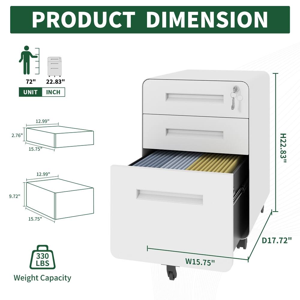 PRODUCT DIMENSION

72"  
22.83"  
UNIT INCH  
12.99" 2.76" 15.75" 12.99" 9.72"  
H22.83"  
15.75"  
D17.72"  
330 LBS Weight Capacity  
W15.75"