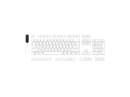 HyperX - Pudding Keycaps 2 - Full Key Set - PBT - (US Layout) - White