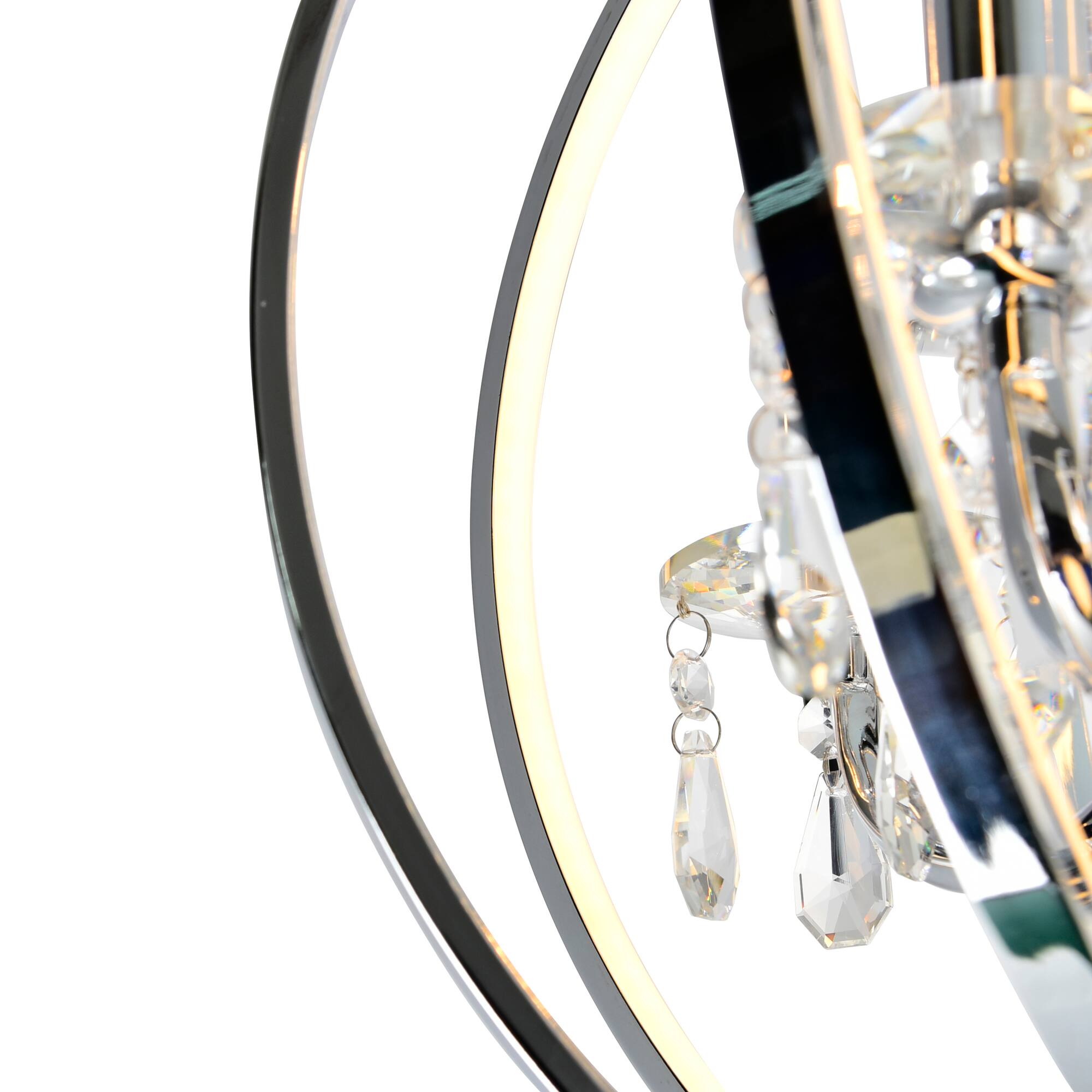 Back. CWI Lighting - Abia 4 Light Up Chandelier With Chrome Finish - Chrome.