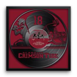 Sporticulture - Alabama Crimson Tide Framed 13" x 13" Vinyl Record Art Print - Multicolor