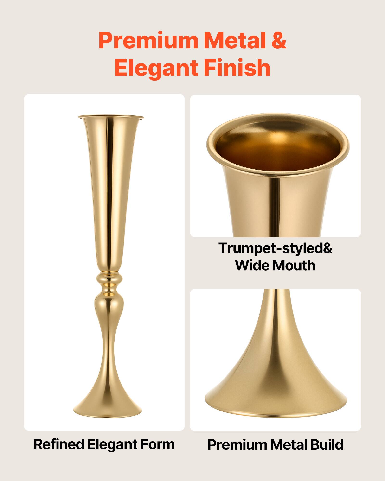 Premium Metal & Elegant Finish

Trumpet-styled & Wide Mouth

Refined Elegant Form

Premium Metal Build
