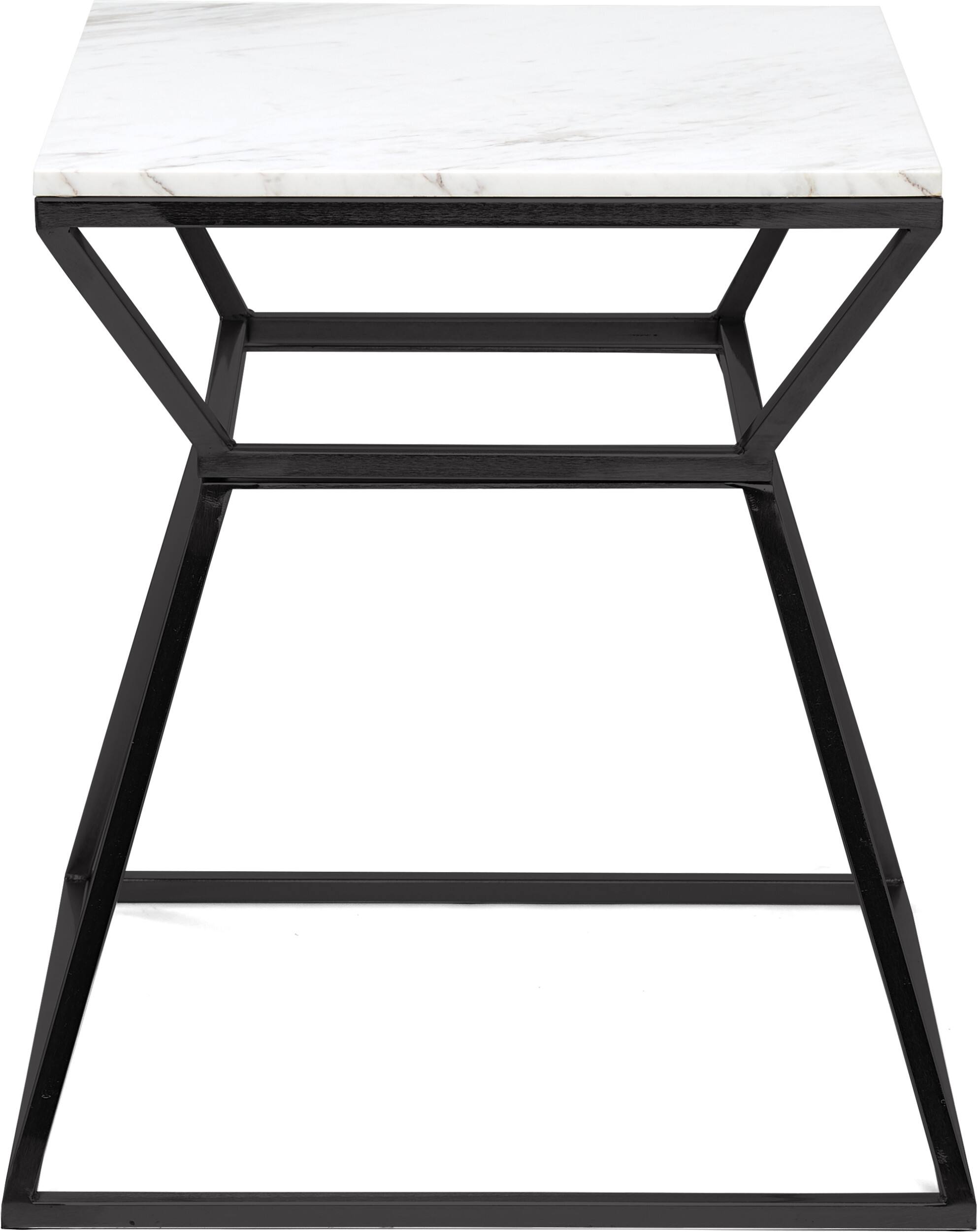 Alt View 12. Adore Decor - Audrey Tall Marble Side Table - Black.