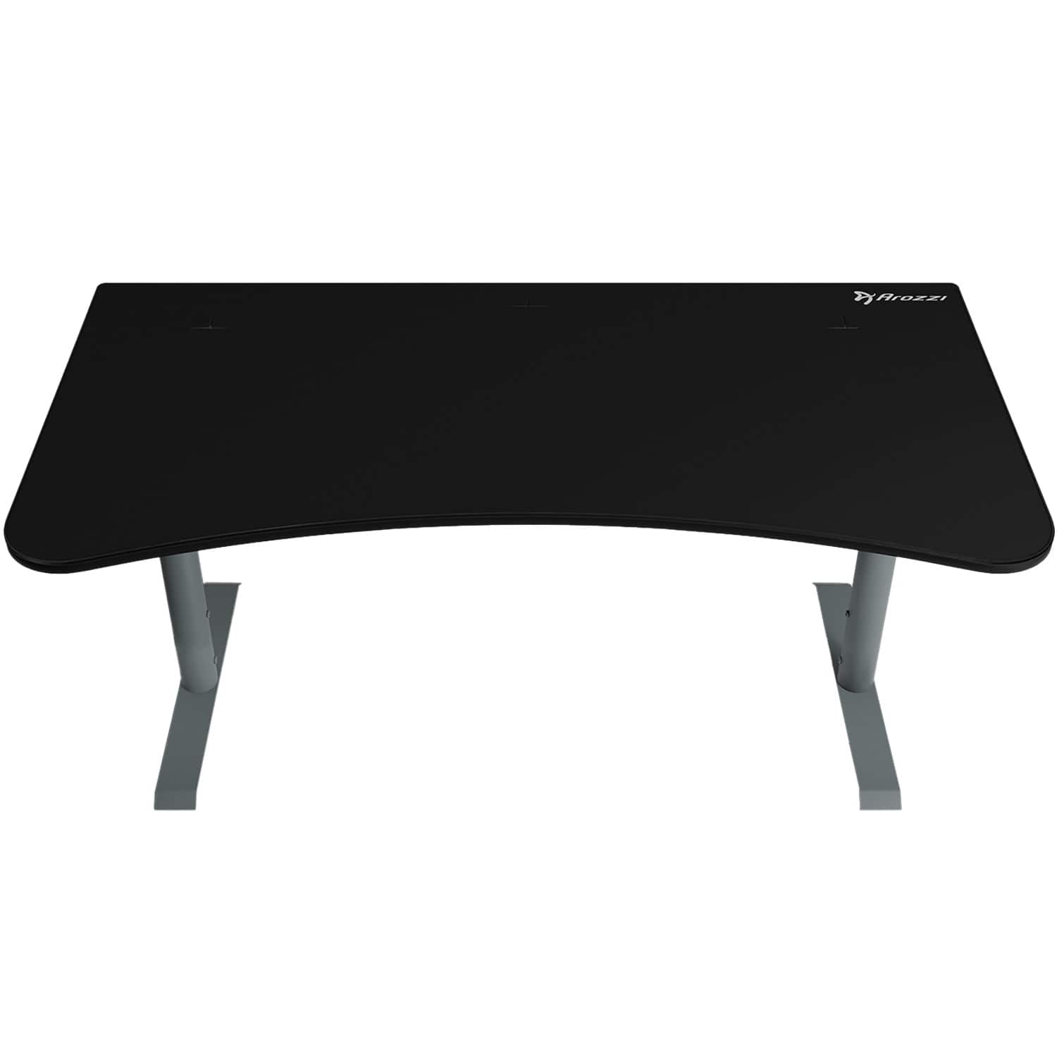 Angle. Arozzi - Arena Ultrawide Curved Gaming Desk - Frozen Grey.