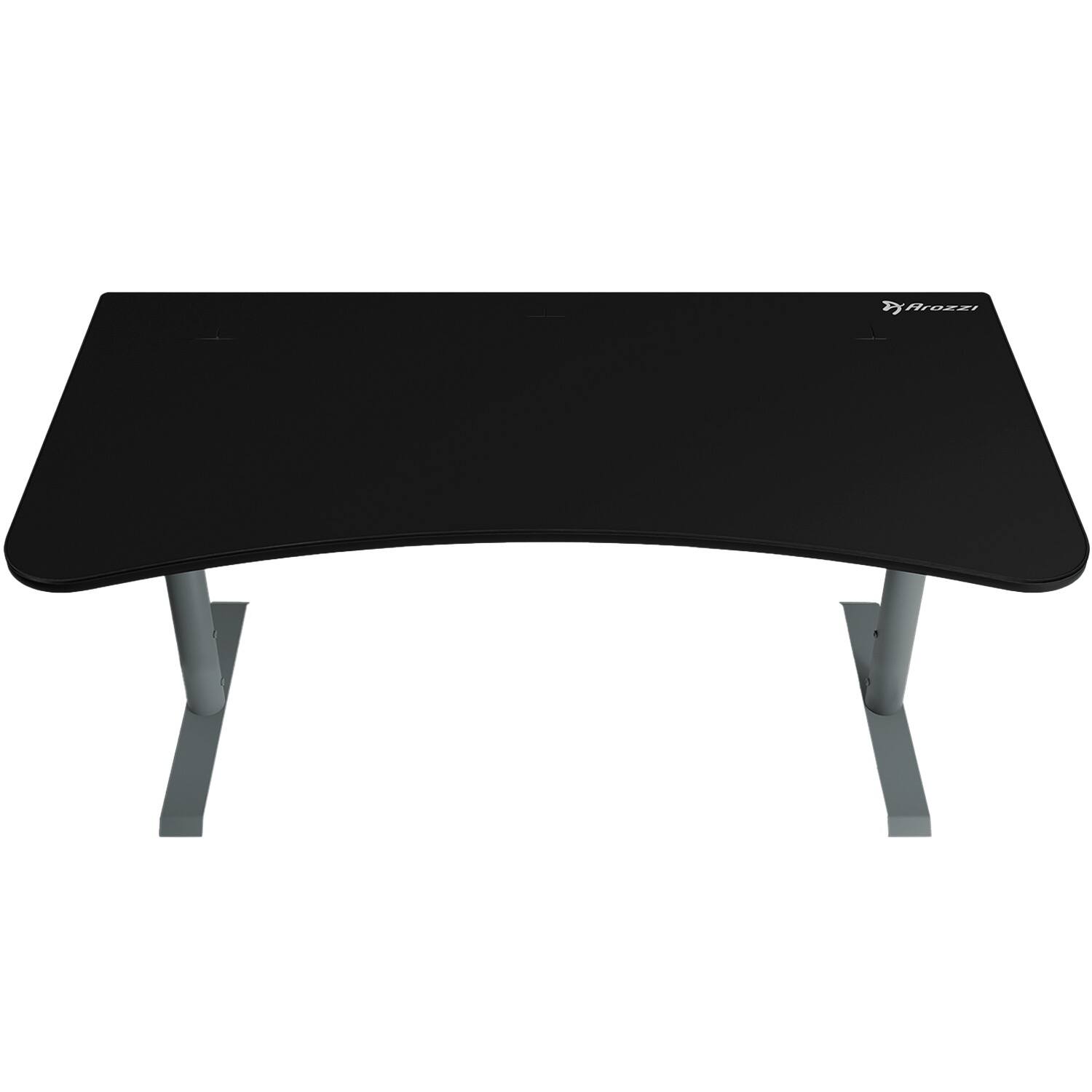 Angle. Arozzi - Arena Ultrawide Curved Gaming Desk - Frozen Grey.
