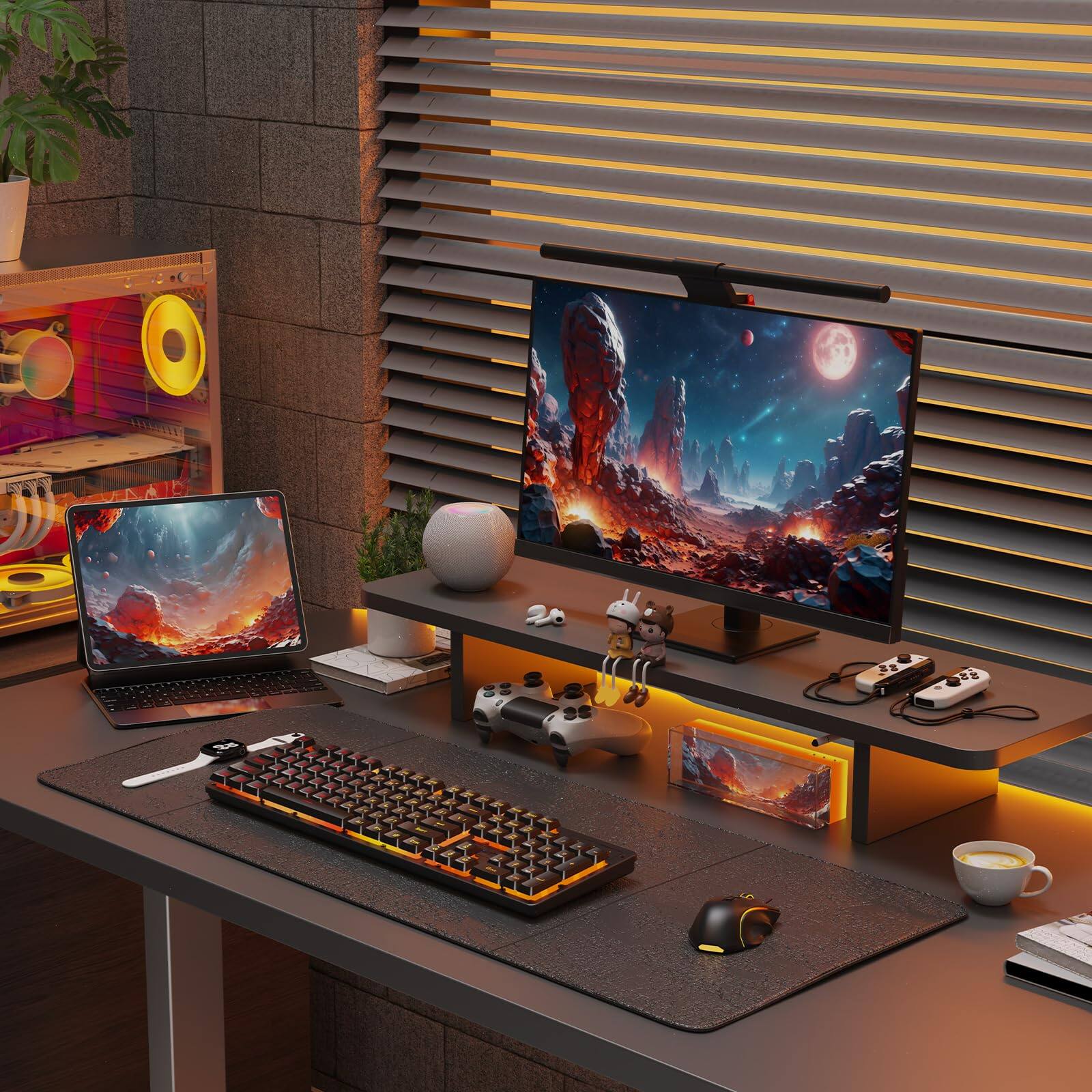 Alt View 4. REDRAGON - K521RGB-KS 104-Key Tri-Mode Wireless Gaming Keyboard, Bluetooth, 2.4GHz, USB-C Wired, RGB Backlit, 25-Key Anti-Ghosting - Black.