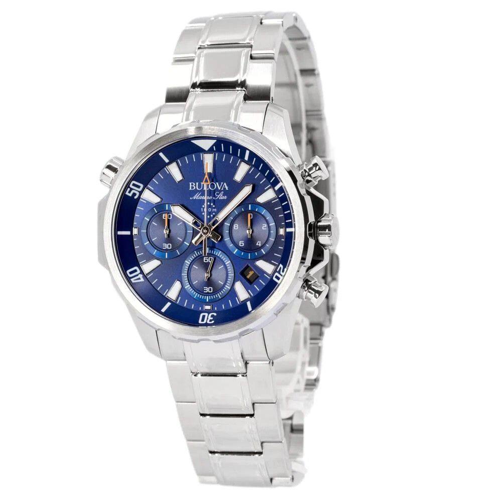 Seiko Bulova 96B256 Marine Star Mens Chronograph Watch Quartz
