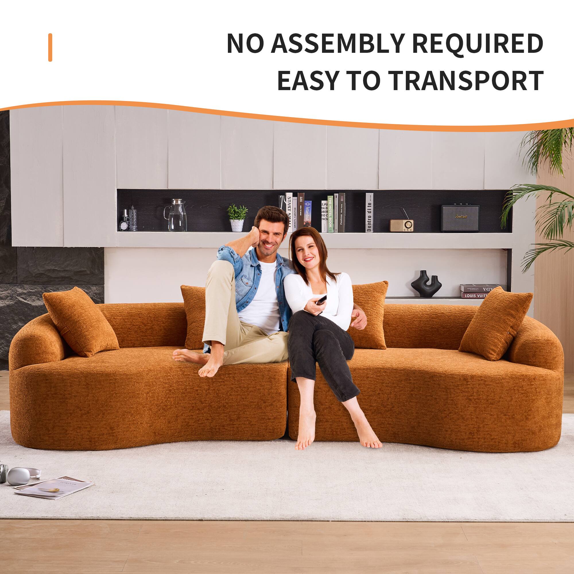 NO ASSEMBLY REQUIRED  
EASY TO TRANSPORT