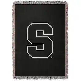 Chad & Jake - Syracuse Orange Woven Blanket - Black