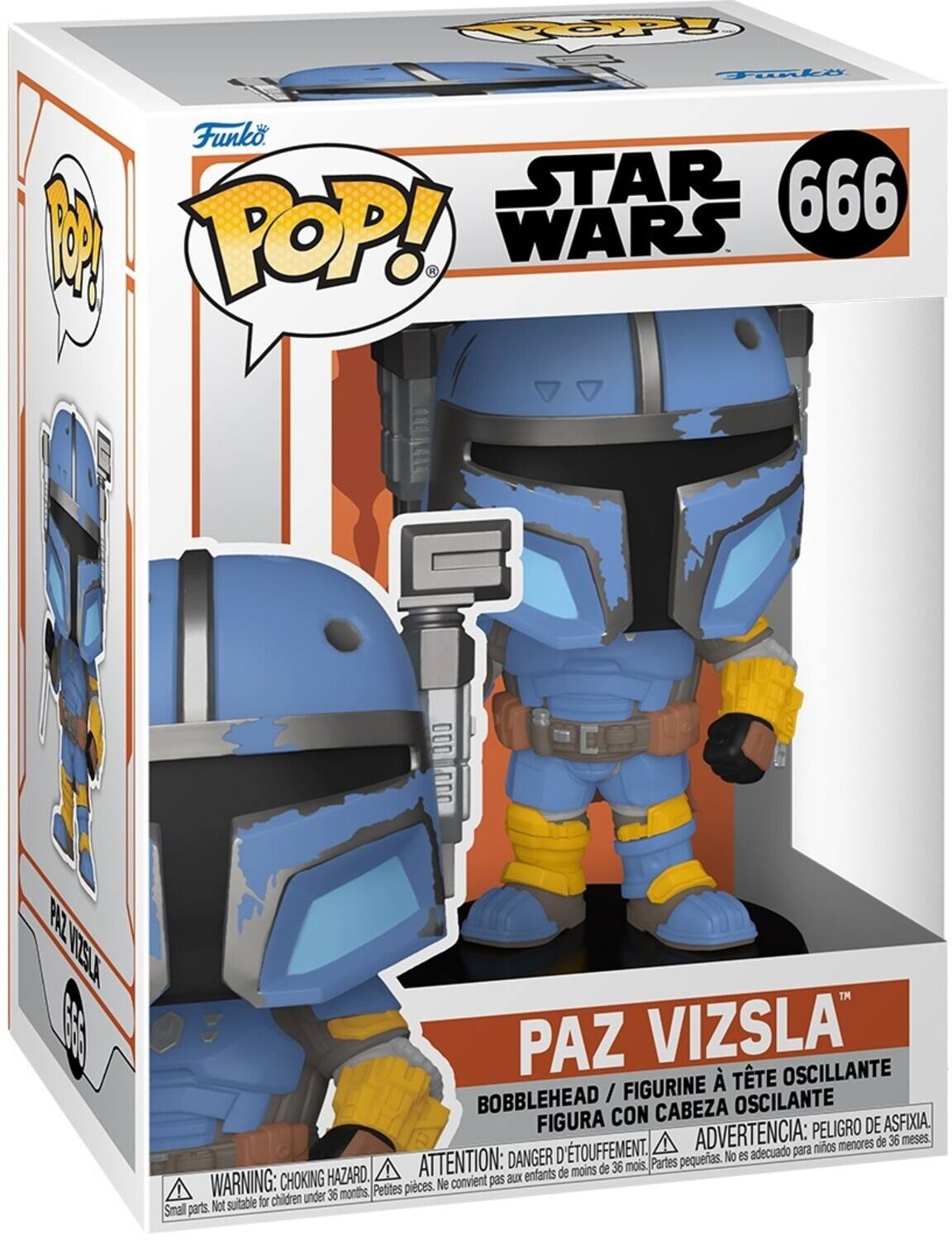 COPY Toki W Funko STAR 666 1 POP! WARS PAZ VIZSLA" TTE OSCILLANTE BOBBLEHEAD / FIGURINE OSCILANTE FIGURA CON CABEZA OSCILANTE ADVERTENCIA: PELIGRO DE ASFIXIA. D'TOUFFEMENT. adecuado para niños DANGER pequerias. No es HAZARD. ATTENTION: aux enfants de moins de 36 mois. Partes WARNING: CHOKING HAZARD. Small parts. Not suitable for children under 36 months.