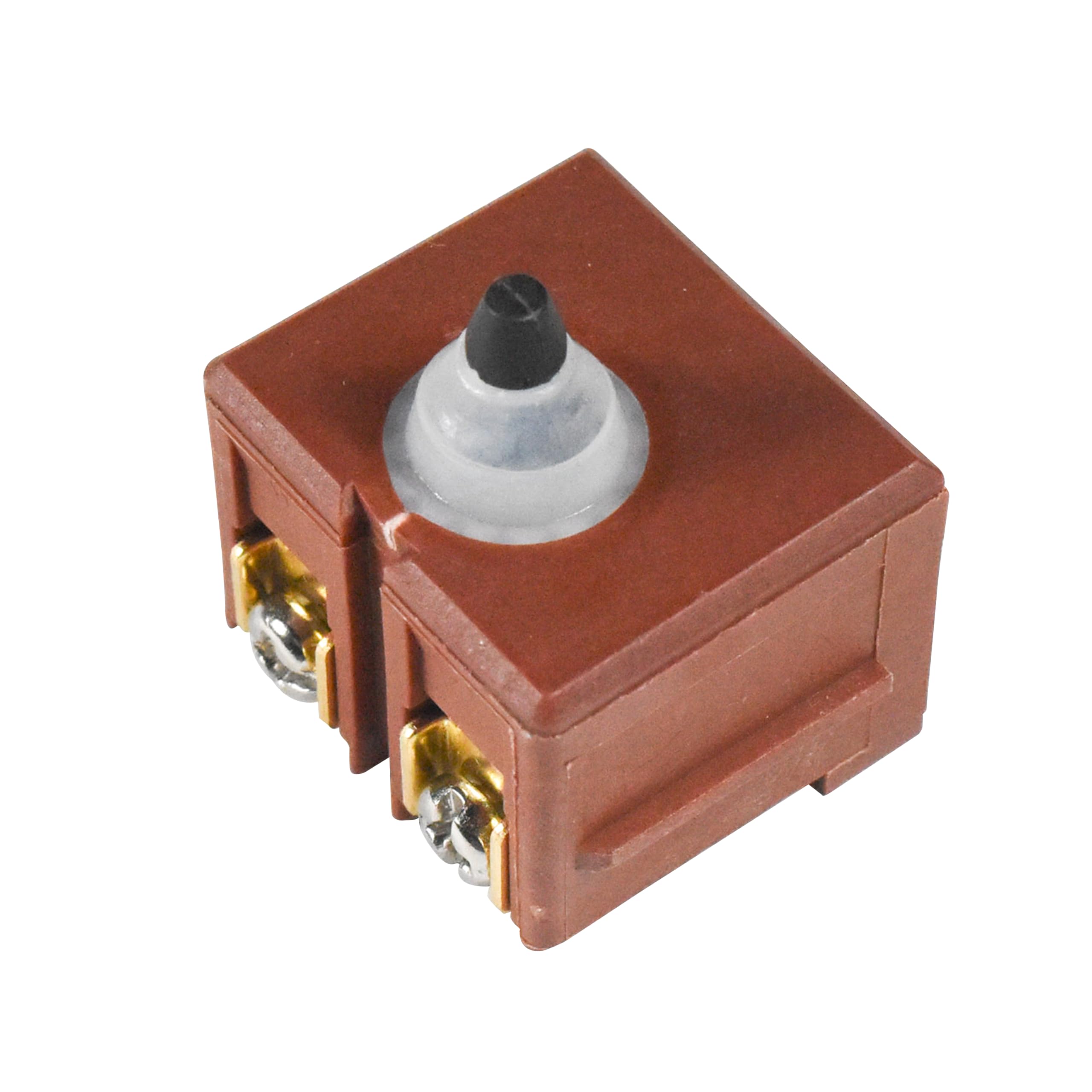 Alt View 2. HQRP - Push Button Switch Replaces 23-66-2665 for Milwaukee Angle Grinder 6116 6117 6140 6146 6148 6160 6161 - brown.