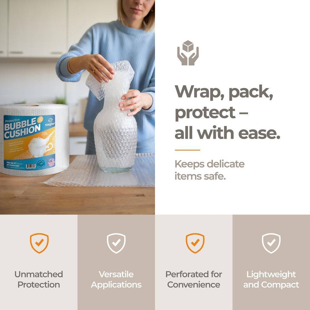 Wrap, pack, protect – all with ease.  
Keeps delicate items safe.

- Unmatched Protection
- Versatile Applications
- Perforated for Convenience
- Lightweight and Compact