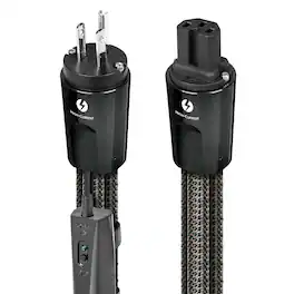 AudioQuest - Thunder High (Variable) Current 6.75' Power Cable with C13 to 3-Prong Wall Plug Connectors - Black
