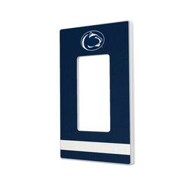 Keyscaper - Penn State Nittany Lions Stripe Design Single Rocker Light Switch Plate - Multicolor